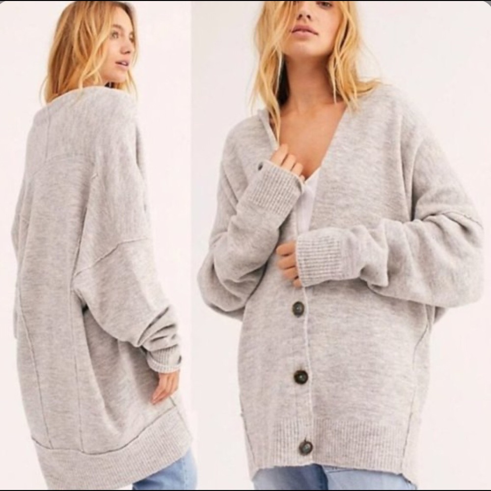 Free People Eucalyptus Long Cardigan Sweater.  Boho Party 🎉 Host Pick 10-2-22!! - Picture 2 of 16